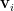 \mathbf{v}_i